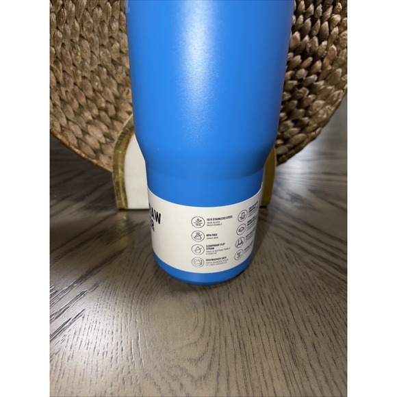 Stanley 30 oz NWT RARE LIMITED EDT Stainless Steel IceFlow Straw Tumbler Azure - Picture 5 of 8